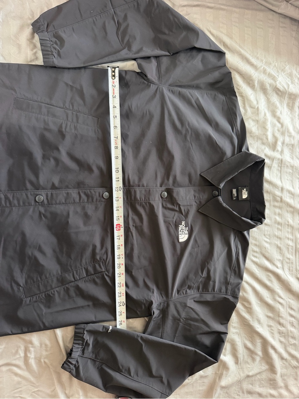 The North Face Men's Dark Gray Lightweight Snap-Front Jacket